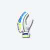 Carbon Batting Gloves - White-Blue-Neon